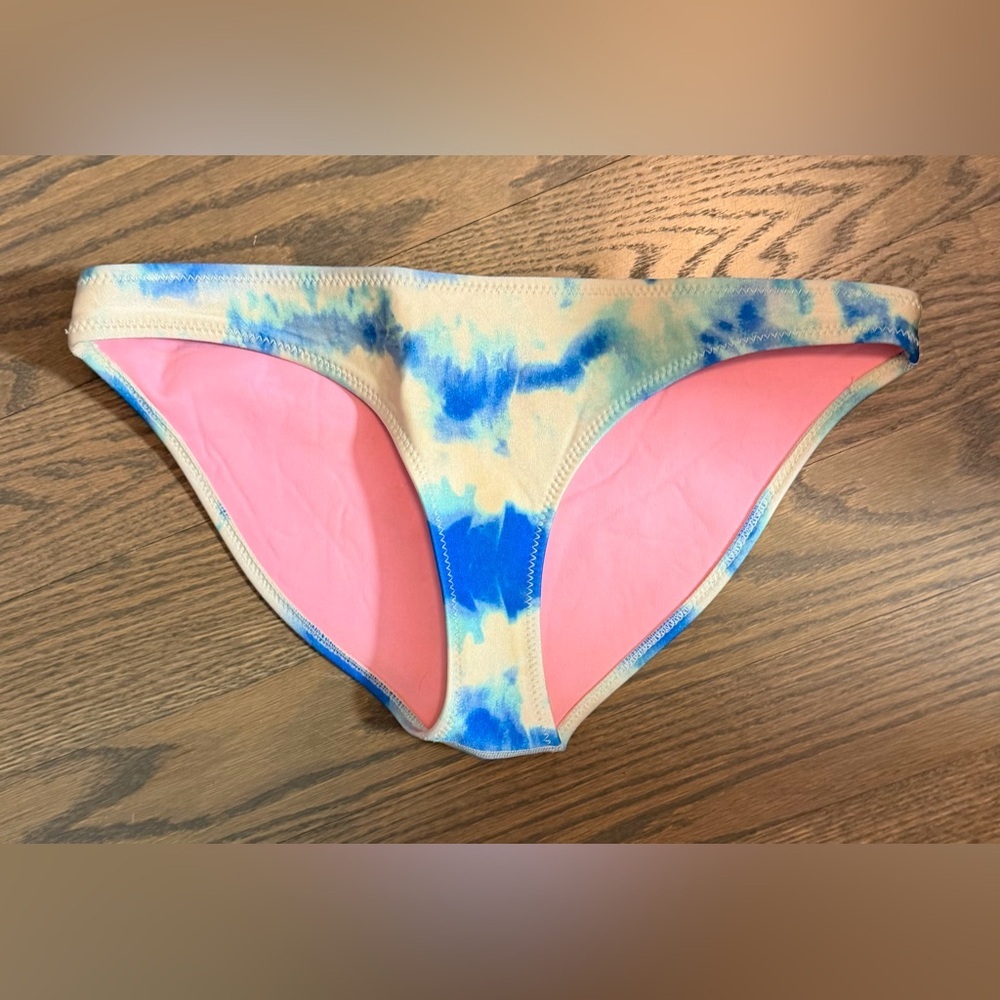 Triangl Swimwear Blue Tie-Dye Bikini Bottom